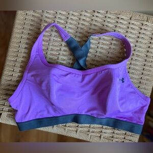 Under Armour Purple & Gray Sports Bra Women’s Small 14” PTP